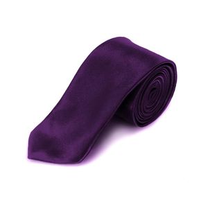 Oblique Unique Krawatte Schlips schmal Binder Style - dunkellila