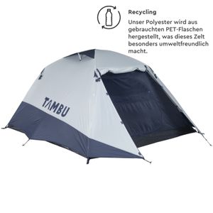 Tambu Kuppelzelt 3 Personen Outdoor Festival UV-Schutz Igluzelt Campingzelt