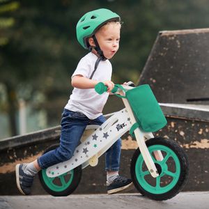 Joyz Laufrad für Kinder, 85x54 cm, Grün, aus Holz, ab 2 Jahren