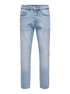 Regular Denim Pants mit Rissen 5-Pocket Jeans Bleached Washed Hose |