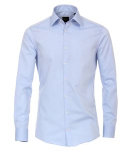 Venti - Slim Fit - Bügelfreies Herren Business Hemd mit Extra langem Arm (69cm) in verschiedenen Farben (001489), Größe:39, Farbe:Blau (115)