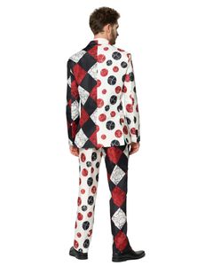 Halloween Clownherrenkostüm Polyester-Anzug Größe S