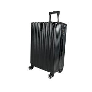 SIGN Reisekoffer ABS Koffer Hartschalenkoffer Trolley Reisetasche M (Handgepäck) schwarz-metallic