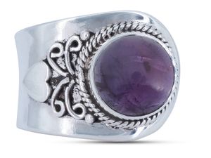 Ring aus 925 Silber mit Amethyst