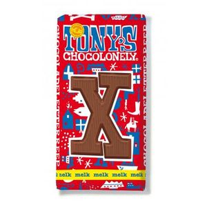 Tony's Chocolonely - Schokolade Buchstabenriegel Vollmilch "X" - 180g