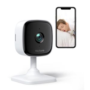 Victure Babyphone mit Kamera Wlan 1080P Baby Monitor Surveillance Camera Indoor mit Nachtsicht, 2-Wege-Audio, Bewegungs- und Geräuscherkennung für Haussicherheit