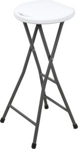 Barhocker klappbar mit Metall Gestell Belastbarkeit 100 kg - 70 x 27 cm - Metall Tresenhocker faltbar mit Kunststoff Sitzfläche - Barstuhl Stehstuhl für Bar und Tresen faltbar ohne Rückenlehne Barhocker klappbar mit Metall Gestell Belastbarkeit 100 kg - 70 x 27 cm - Metall Tresenhocker faltbar mit Kunststoff Sitzfläche - Barstuhl Stehstuhl für Bar und Tresen faltbar ohne Rückenlehne
