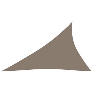 vidaXL Sonnensegel Oxford-Gewebe Dreieckig 3x4x5 m Taupe