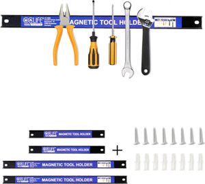 4tlg Magnetleiste Werkzeug 37cm & 23cm Magnetschiene Magnetisch Werkzeugleiste für Werkstatt lang Universal Magnetschiene 13KG,magnetleiste werkzeug