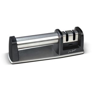 LAMART LT2148 2-stupňový brúsik na nože vyrobený z ABS plastov so soft úpravou a protišmykovou základňou.