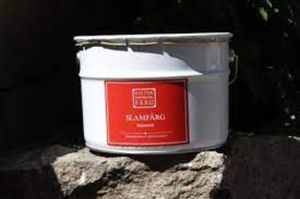 Slamfärg / echte schwedische Schlamfarbe in Schwedenrot Kopparbergsrot 10 Liter Eimer