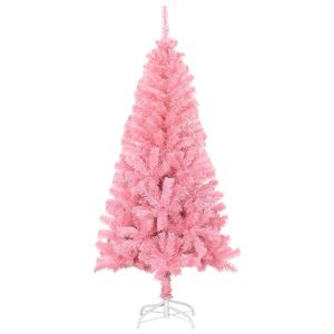 vidaXL Künstlicher Weihnachtsbaum mit Ständer Rosa 150 cm PVC