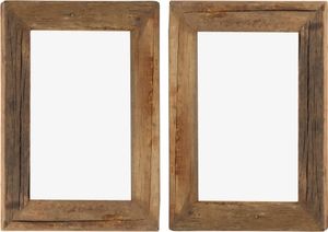 vidaXL Bilderrahmen 2 Stk. 30x40 cm Massives Altholz und Glas