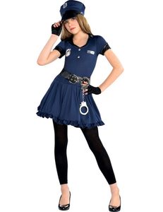 kostümpolizist Mädchen blau 12-14 Jahre