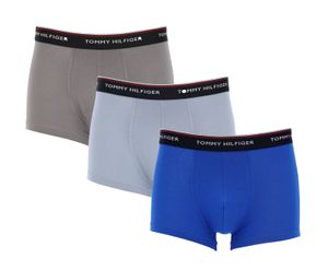 TOMMY HILFIGER 3P TRUNK Herren Boxershorts, Größe:L, Tommy Jeans Farben:0T1 ELECTRIC BLUE/SUBLUNAR/MOON BLUE