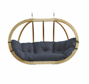 Hängesessel ohne Gestell Amazonas Globo Royal Chair Kissen anthracite