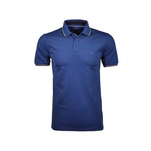 RAGMAN  Herren Poloshirt Piqué-Polo mit Tipping 'keep dry' 3409091 776 *, Größe:L, Farbe:776-tintenblau