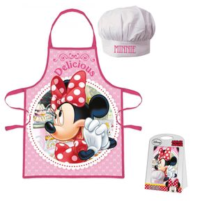 KupMa Dievčenská zástera s čiapkou Minnie Mouse