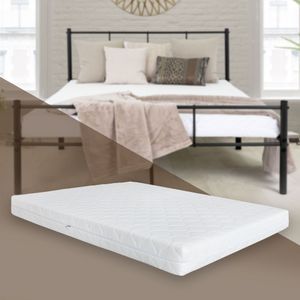 ML-Design matrac Öko-Tex, 140x200x16 cm, ortopedický 7-zónový matrac zo studenej peny, stupeň tvrdosti H4 extra tvrdý, priedušný a antibakteriálny, snímateľný a prateľný poťah, matrac na kolieskach