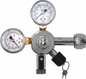 Druckminderer Druckregler Druckminderventil CO2 AFG & Inhaltsanzeiger 1-ltg 7bar