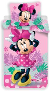 Disney Minnie Maus Pink Wende Bettwäsche Kopfkissen Bettdecke Micky 140x200 cm