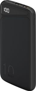 Goobay 53935 Powerbank Slimline 10.000 mAh/Externer Akku/Power Bank für Smartphone & Tablet/Ladegerät Powerpack mit 2 USB-A Ports/Kompatibel mit iPhone,iPad & Android