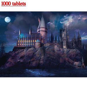 1000 x Kinder Puzzle Harry Potter Hogwarts Schloss Spielzeug Erwachsene Spiel Holzpuzzle