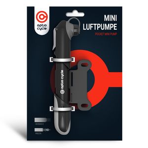 Optio Cycle Mini Fahrradpumpe 120 PSI (8,3 Bar) Luftpumpe Fahrrad Ramen Kunststoff