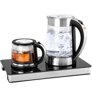 ProfiCook® 3in1 Wasserkocher, Kaffeemaschine und Teekocher in Einem | Warmhaltefunktion | 2200W | Wasserkocher Temperatureinstellung | PC TKS 1056