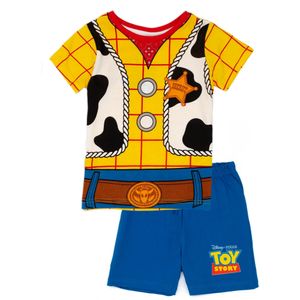 Toy Story - Schlafanzug mit Shorts für Jungen NS7464 (98) (Gelb/Blau/Weiß)