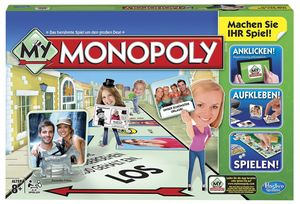 Hasbro Gaming A8595 My Monopoly Brettspiel Strategie personalisiertes Spiel Familienspiel