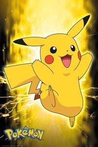 Pokémon Plakát Pikachu Neon 91,5 x 61 cm