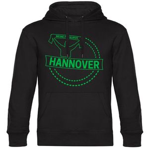 multifanshop® Kapuzen Sweatshirt - Hannover - Meine Fankurve, schwarz, Größe S