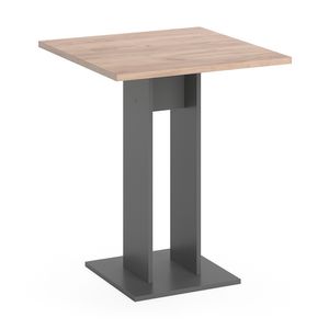 Vicco Dining table Ewert, 65 x 65 cm, Anthracite/Gold power oak