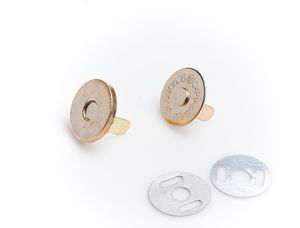 Magnetschließe 14 mm gold 10 Stück