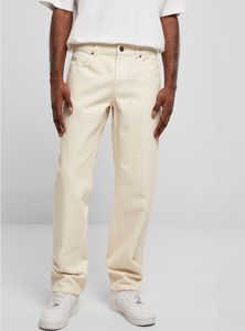 Pánské džíny Urban Classics Colored Loose Fit Jeans whitesand - 34