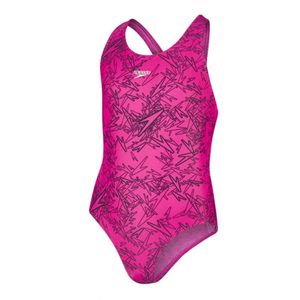 Speedo Boom Alover Splashback Badeanzug Mädchen, Farbe:Pink, Kinder Größen:128