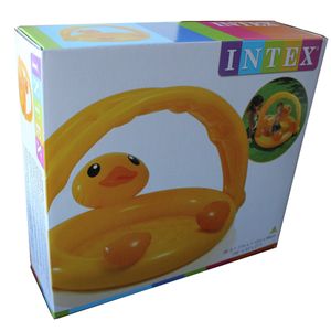 INTEX Ente Babypool Planschbecken aufblasbarer Boden Badespaß Schwimmbad Ducky