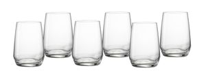 Ritzenhoff & Breker Wasserglas Flamenco 6er Set, Trinkbecher, Glas, Klar, 450 ml, 814514