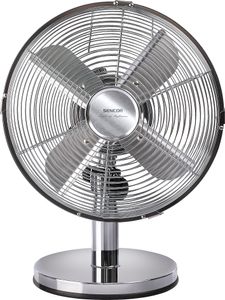 SENCOR SFE 2540SL Stolový ventilátor, priemer lopatiek 25 cm, 3 rýchlosti, automatické horizontálne rotácie v uhle 90 °, nastaviteľný uhol sklonu, príkon 30 W