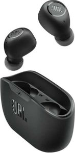 JBL Vibe Buds Headphones Wireless In Ear Music Bluetooth Black JBL Kolor produktu: Czarny, Typ produktu: Słuchawki, Technologia transmisji: Bezprzewodowa, Styl noszenia: Nauszne, Zalecane zastosowanie: Muzyka, Umiejscowienie głośnika słuchawek: Wewnątrzuszne, Typ mikrofonu: Wbudowany
