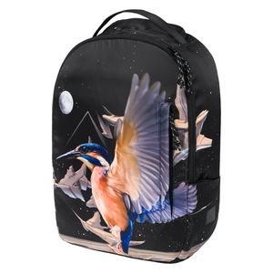 Baagl Rucksack Daypack Teenager Studenten Tagesrucksack Laptop Rucksack (Kingfisher)