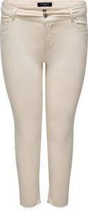 ONLY CARMAKOMA Skinny Fit Jeans Curvy Denim Übergröße Plus Size White Beige CARWILLY Größe: 46W / 34L
