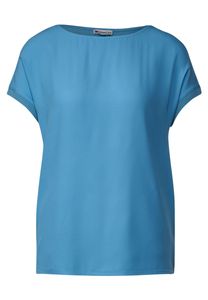 Street One Shirt im Materialmix, splash blue