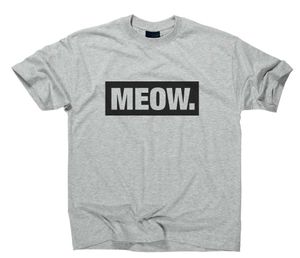Styletex23 T-Shirt Meow Fun, sport grey, M