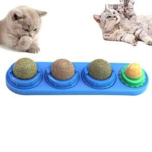4 Stück Katzenminze Balls Spielzeug Für Katze, Drehbare Katzenminze Ball Katzenminze-Sandspielzeug