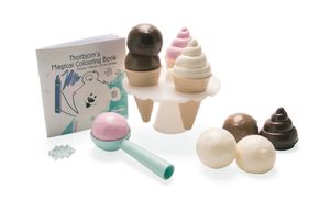 Dantoy – Thorbjorn Dessert Set für Kinderküche - 17 Teilen - Geschirrset - Sandspielzeug Set - Spielküche - Kinder ab 2 Jahre - Rollenspiele - Plastik - Nordic-Ecolabel - Produziert in Dänemark