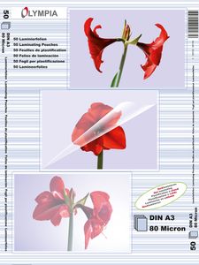 OLYMPIA Laminierfolientasche DIN A3 glänzend 160 mic