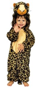 K312524-98-104-A leoprint-braun Kinder Mädchen Junge Leopard Kostüm Gr.98-104