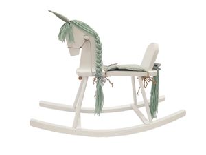 Schaukelpferd Holz Einhorn Schaukeltier 83cm Baby Wippe Holz Spielzeug Kinder